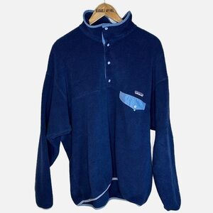 Vintage Patagonia Synchilla Men's XL Fleece Jacket Snap T  Pullover Lightweight